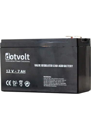 Dotvolt 12v 7a Kuru Tip Akü