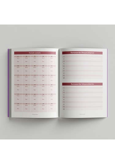 Nazende Ramazan Ajandası Elit Seri Çok Renkli