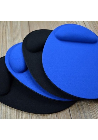 Lacivert Genel Kaymaz Yumuşak Eva Bilek Pedi Oyun Mouse Pad Pc Dizüstü Bilgisayar İçin