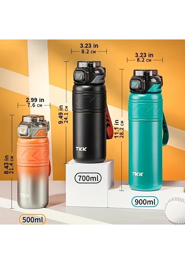 Maxaccess Tkk 316 Paslanmaz Çelik Altın Renk 900ml Vakum Termos Sızdırmaz Sıcak Soğuk Saklar Kamp Spor Seyahat