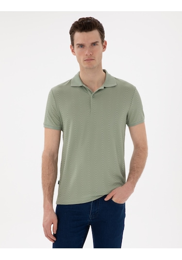 Pierre Cardin Erkek Çağla Tişört 50310233-vr016 Çağla