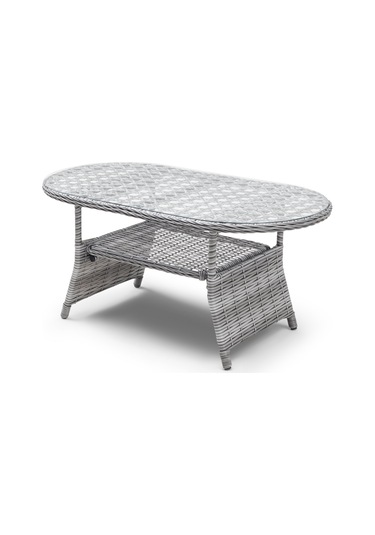 Focus Çay Seti Bahçe ve Balkon Mobilyası Takımı (2+1+1+Sehpa)-Gri Kahverengi