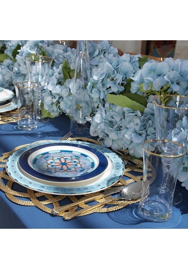 Schafer Tılsım Sapphire Yemek Takımı 60 Parça-turkuaz