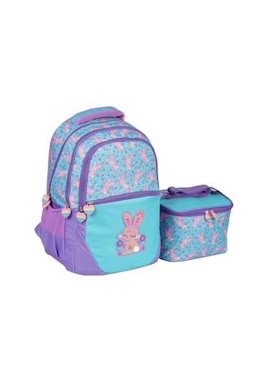 Relaxion Yeşil Tavşanlı İlkokul Çantası Beslenme Çantalı 1350-10