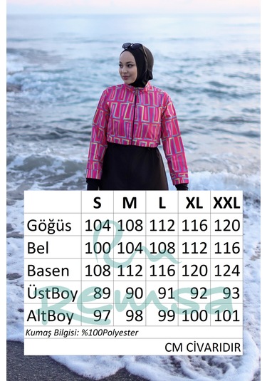 Tam Kapalı Tesettür Mayo Hale R2504 Hale04