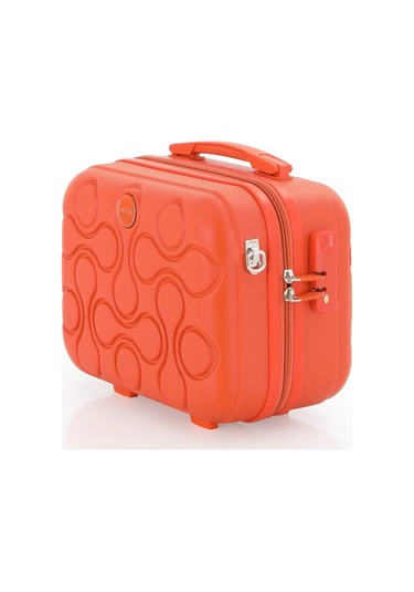 Mçs Polipropilen 2li Valiz Seti Büyük & Makyaj V376 S23sy1000047-set 00314 Portakal