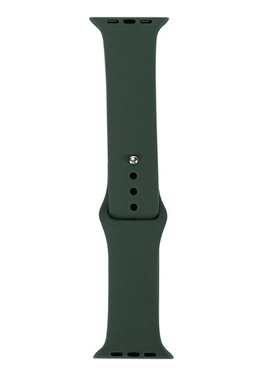 Zore Watch 44mm Band Serisi Klasik Kordon Silikon Strap Kayış-pine Yeşil