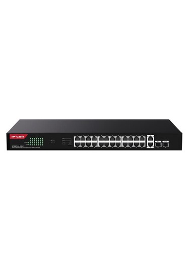 Ip-Com G1128-24-410W  24 Port Gıgabıt +2xgb RJ45/SFP Uplınk 370W Poe Rackmount Swıtch