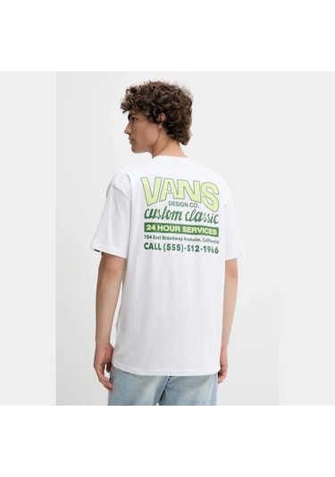Vans Shop Front Ss Erkek Tişört Vn000m60wht1 Beyaz