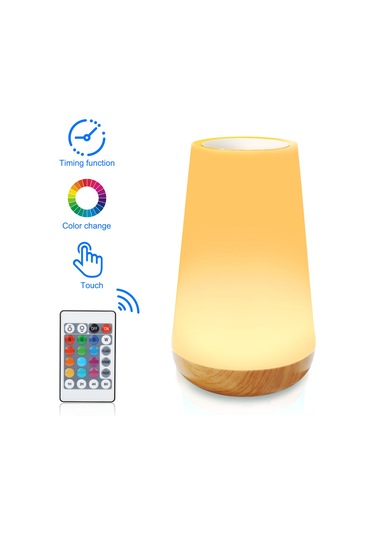 Springsun Rgb Renkli Dokunmatik Ve Uzaktan Kumandalı Led Işık - 1-6 Saat Zamanlayıcı, Parlaklık Ayarlanabilir, 1500mah Pil - Yatak Odası, Çadır Ve Seyahat Için Çok Renkli