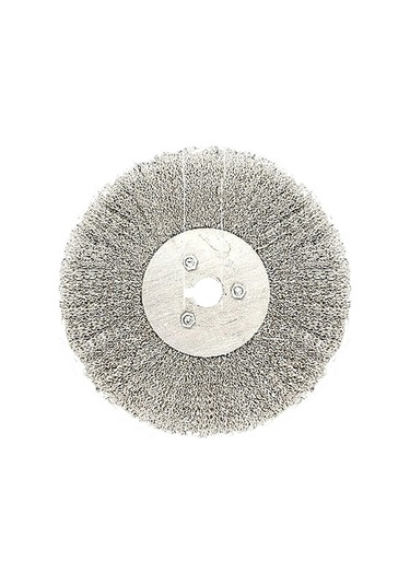 8 İnçlik Tezgah Tel Fırçası Paslanmaz Çelik Tezgah Taşlama Makinesi Cilalama Çapak Alma Pas Ve Temizleme 1 Adet