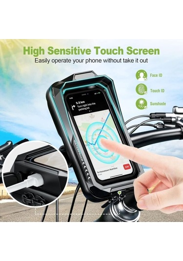 Su Geçirmez Telefon Tutucu 360 Dönebilen Titreşim Önleyici Akıllı Telefon Tutucu Dokunmatik Ekranl Diğer