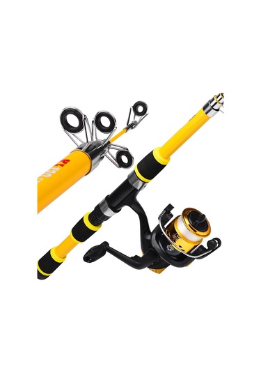 Proberos Hwcset109 Yeni Başlayanlar İçin Yemli 1.5m Olta Ve Makara Kombo Seti - Mavi