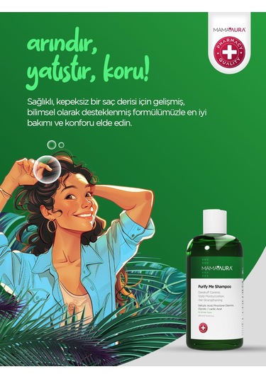 Mamaaura Purify Me Kepek Ve Kaşıntı Karşıtı Şampuan 250 ML
