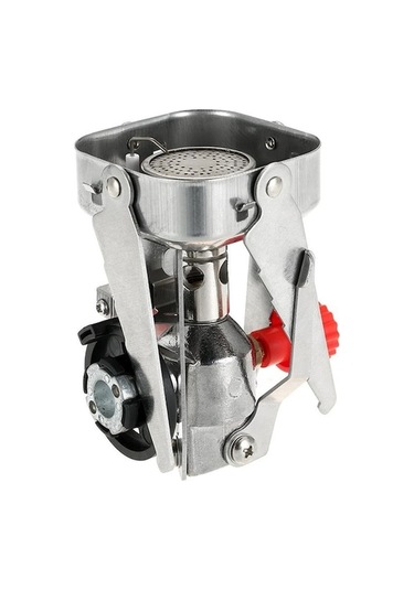 Taşınabilir Açık Kamp Gaz Sobası Piezo Ateşleme Taşıma Çantası Ve Kutusu İle Katlanır Sırt Çantası Sobası Çok Renkli