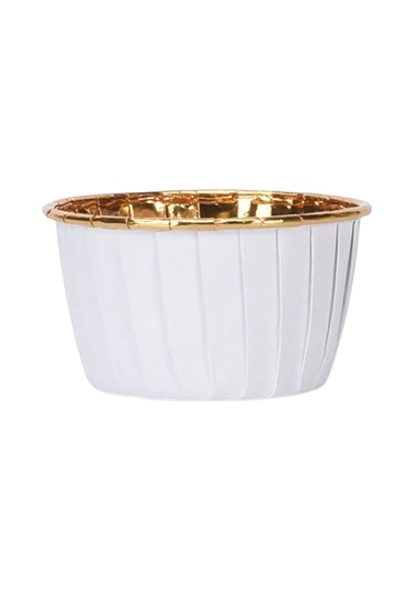 50 Adet Cupcake Liner Yemek Otel Mutfak Pişirme Bardaklar Malzemeleri Beyaz