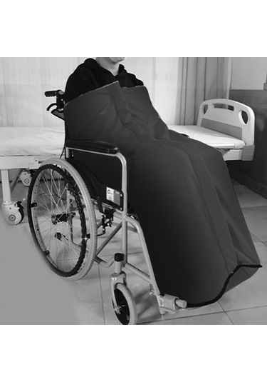 Suntek Yaşlı Siyah Kış Kalın Peluş Polar Astarlı