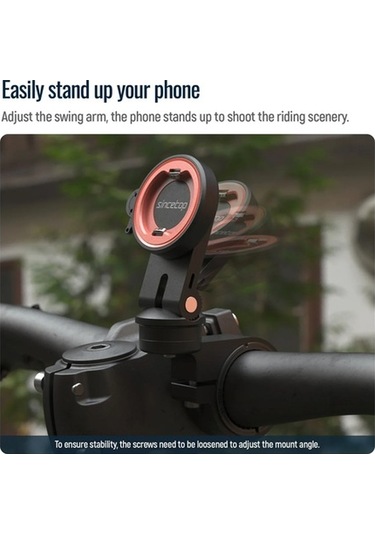 Tysm Joyjadehub Motosiklet/bisiklet/cep Telefonu Tutucu L061 - Universal Montaj - 60g Ağırlık - Pc+alu Malzeme 1pc