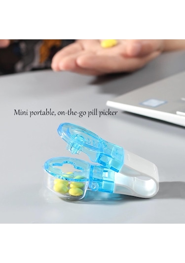 Sones Taşınabilir Hap Alıcı Tabletler Haplar Blister Paket Açacağı Haplar Kutu Kılıfı Şeffaf