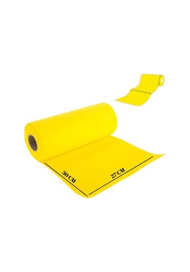 Technow Softtex 15 Kesimli Sarı Kopar Kullan Rulo Temizlik Bezi 27x30 Cm 2'li Sarı