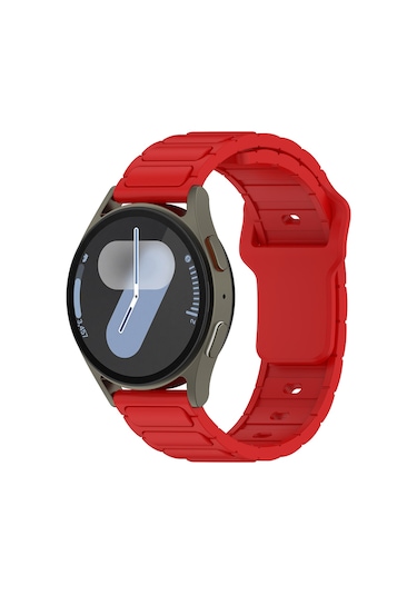 Kilifone - Huawei Honor Magic 2 46mm 22mm Uyumlu - Kordon Silikon Kordon Strap Kayış - Krd-132 - Siyah - T36071