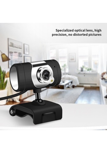 Youtek Hxsj A847 Usb Web Kamerası - 480p Çözünürlük, Mikrofonlu, Manuel Odaklama, Siyah