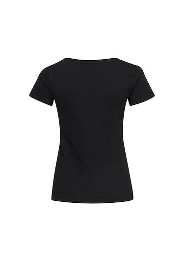 Hummel Alma Kadın Siyah Yuvarlak Yaka Tişört 910953-2001 Siyah