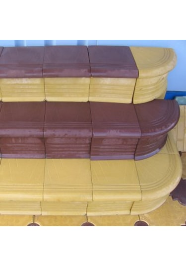 Dekoratif Plastik Taşı Kalıbı Basamak Üst Köşe (5 Adet)