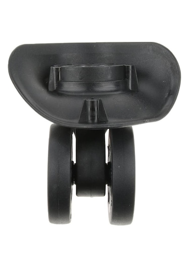 Homyl 1 Çift Bagaj Bavul Dilsiz Döner Tekerlekler Değiştirme Siyah