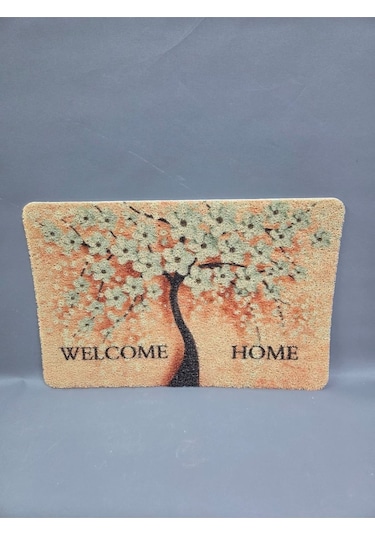 Hijyenik Kıvırcık Paspas 40x60 Cm - Islaklık Emici Kapı Önü Paspası Turuncu