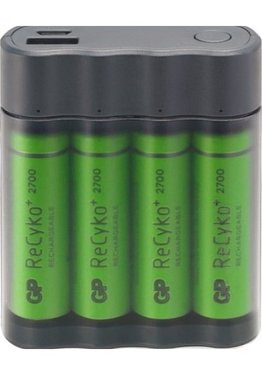 GP X411 AA 2700 Serisi USB Pil Şarj Cihazı + Powerbank