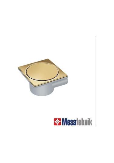 Mesa 12x12 Plastik  Paslanmaz Izgaralı Basçık Yer Sifonu Altın