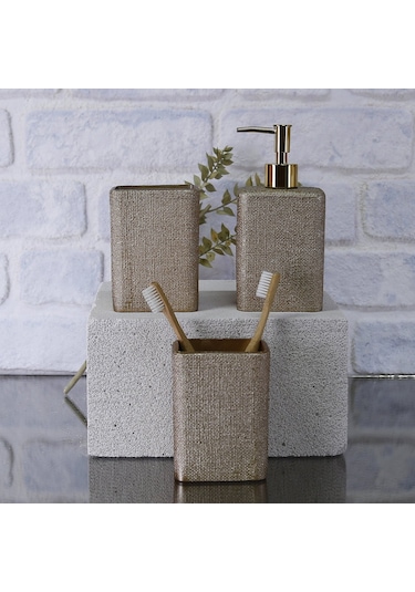Linen Diş Fırçalık Vizon