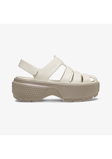 Crocs Stomp Fisherman Kadın Bej Sandalet 209938 Bej
