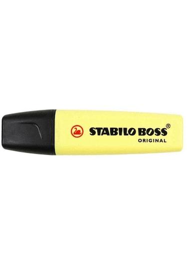 Stabilo Fosforlu Kalem Boss Orıgınal Pastel Sarı 70/144 10 Lu Paket Çok Renkli
