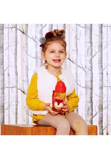 Skip Hop Pipetli Suluk 390 ML 12+ Ay Kırmızı-Turuncu