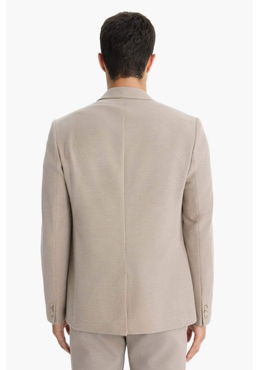 Defacto Modern Fit Düğmeli Cepli Blazer Ceket F2347ax25aubg773 Bej
