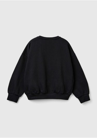 Benetton- Çocuk G Sweatshırt Siyah Siyah