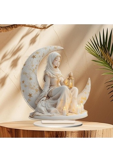 Lijinxu 2d Ay Peri Heykeli Koleksiyonları Yatak Odası Dolabı 18cmx20cm