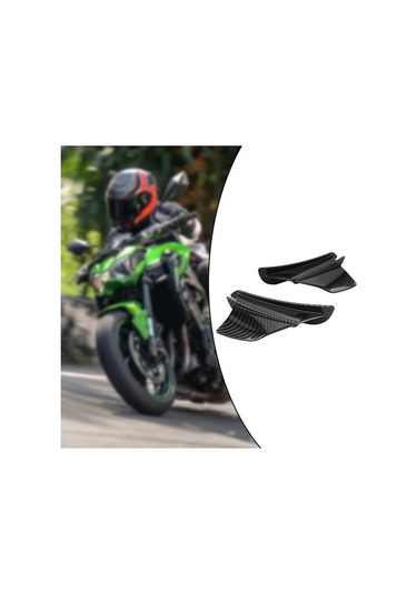 Xianwen Parlak Karbon Fiber Motosiklet Sabit Rüzgar Kanat Seti -