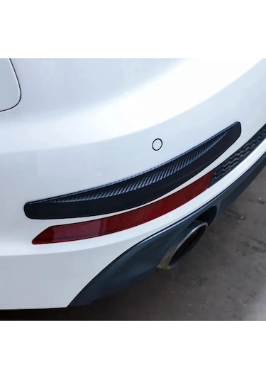 Volvo 760 İle Uyumlu Esnek Tampon Koruma Bandı Yumuşak Şerit 2 Adet Carbon