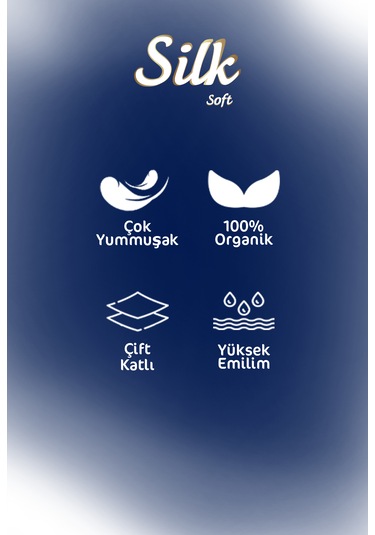 Silk Soft Çift Katlı Pratik Mendil Çek Kullan Kutu Mendil 5adet X 100mendil