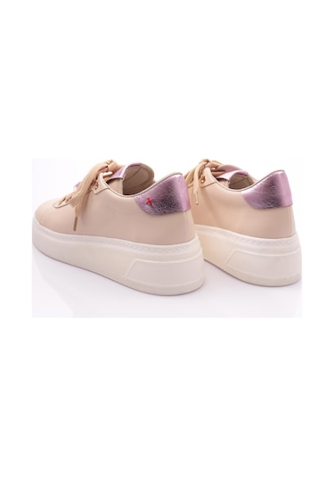Dgn Es1531 Kadın Bağciklari Desenli Spor Ayakkabi Bej Lila Dgn Es1531 Kadın Bağciklari Desenli Spor Ayakkabi Bej Lila