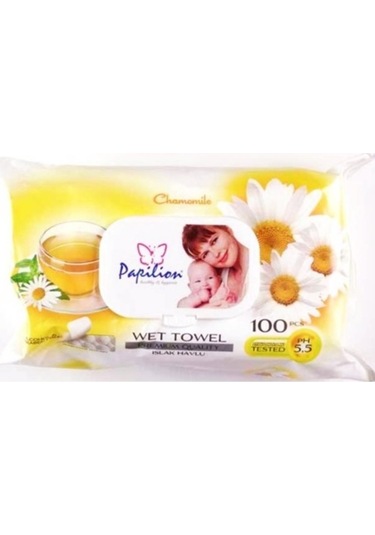 Papilion Papatya Kokulu Islak Havlu 100'Lü