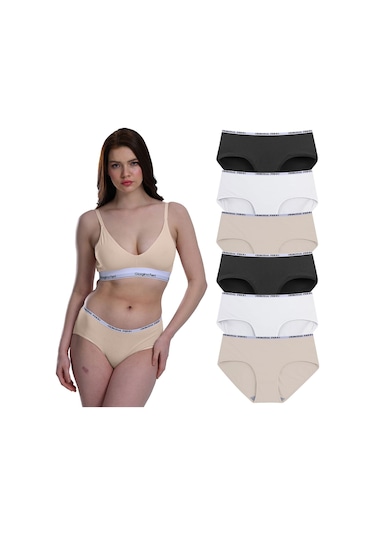 Likralı 6'lı Kutu Premium Günlük Kullanıma Uygun Bato Külot Amelıa G-008 C Resimdeki Renk Likralı 6'lı Kutu Premium Günlük Kullanıma Uygun Bato Külot Amelıa G-008 C Resimdeki Renk