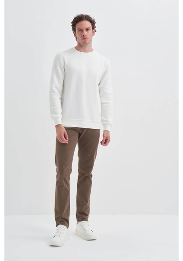Cazador Ekru Erkek Sweatshirt 56150 Ekru