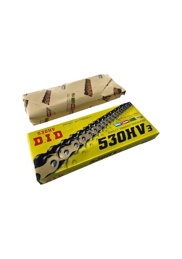 Motosiklet Zincir 530 X 128 Bakla Oringli Gold Did