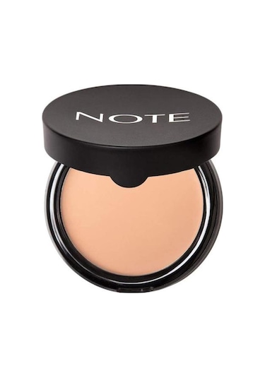 Note Cosmetique Luminous Silk Cream Powder Mat Bitişli Pudra Fondöten - 01 Beige