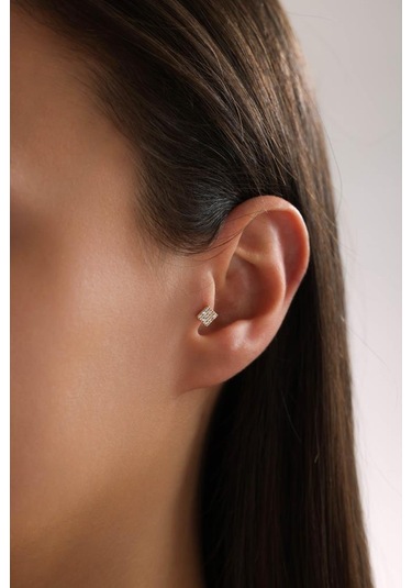 Tufanlar Kuyumculuk Altın Geometrik Piercing Altın