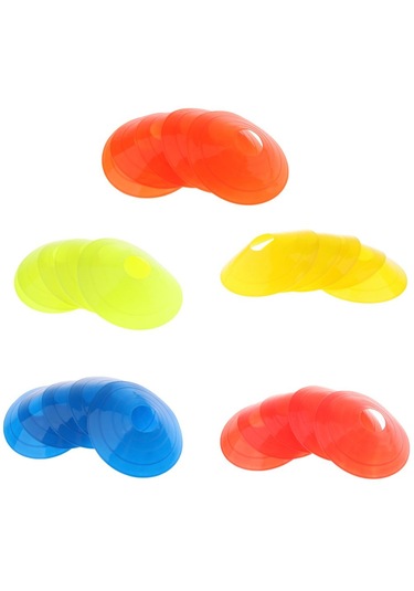 Homyl 5 Adet Futbol Mini Disk Konileri Sınır Turuncu Turuncu Çok Renkli